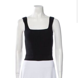 Reformation Square Neckline Sleeveless Crop Top XS